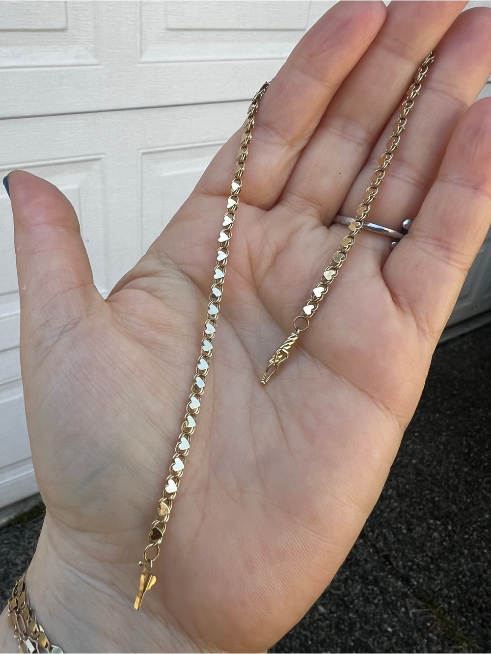 Vintage Solid 14k gold Anklet 3 grams! - Picture 5 of 6